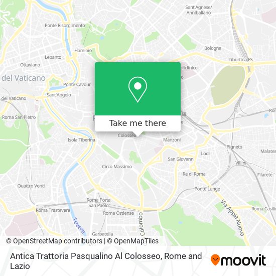 Antica Trattoria Pasqualino Al Colosseo map