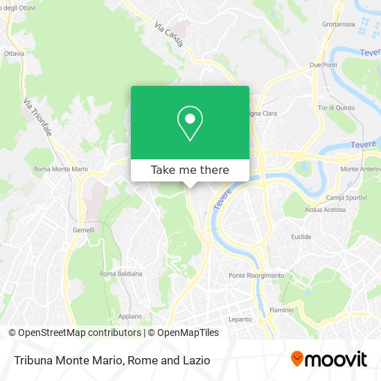 Tribuna Monte Mario map