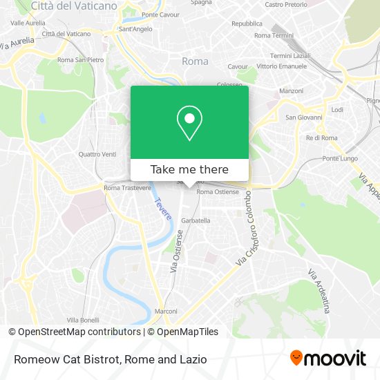Romeow Cat Bistrot map