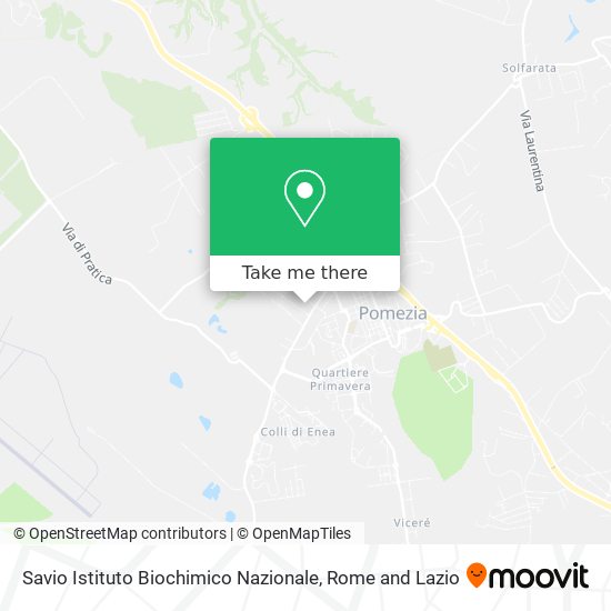 Savio Istituto Biochimico Nazionale map
