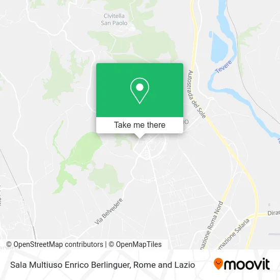 Enrico Berlinguer Multipurpose Hall map