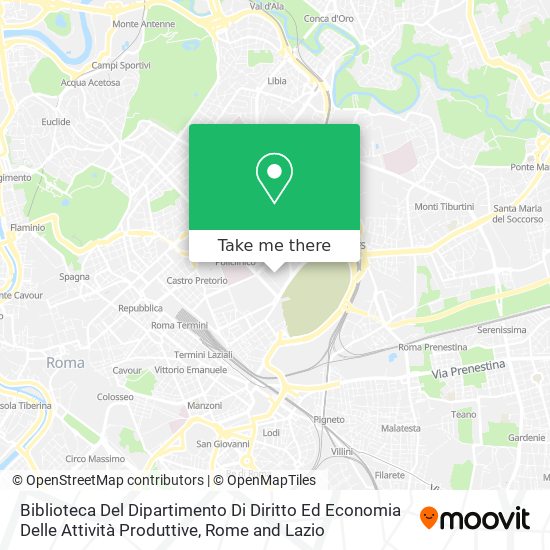 Biblioteca Del Dipartimento Di Diritto Ed Economia Delle Attività Produttive map