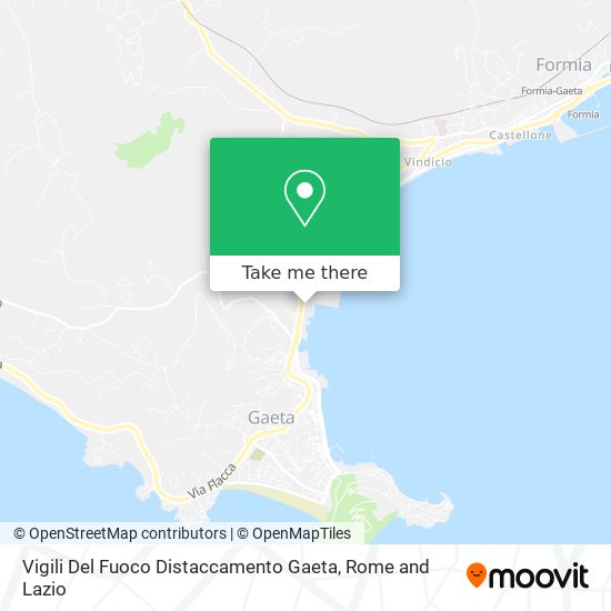 Vigili Del Fuoco Distaccamento Gaeta map