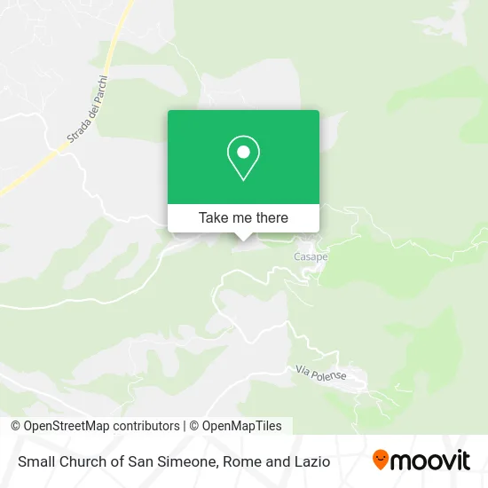 Small Church of San Simeone map