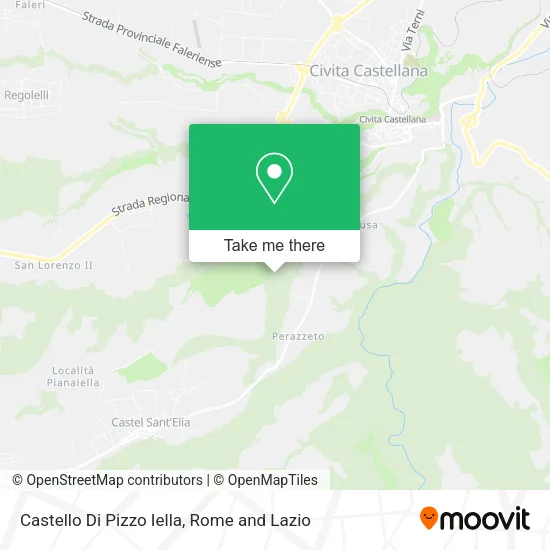 Pizzo Iella Castle map
