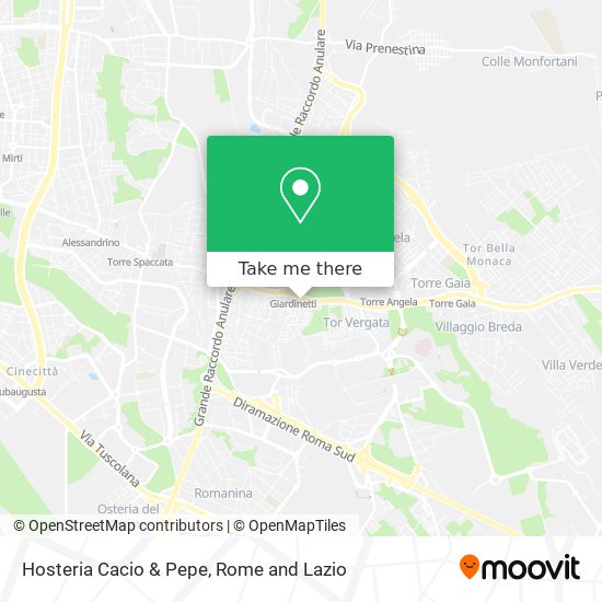 Hosteria Cacio & Pepe map