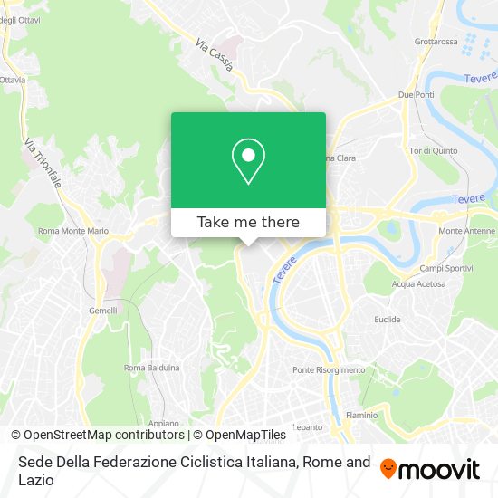 Sede Della Federazione Ciclistica Italiana map