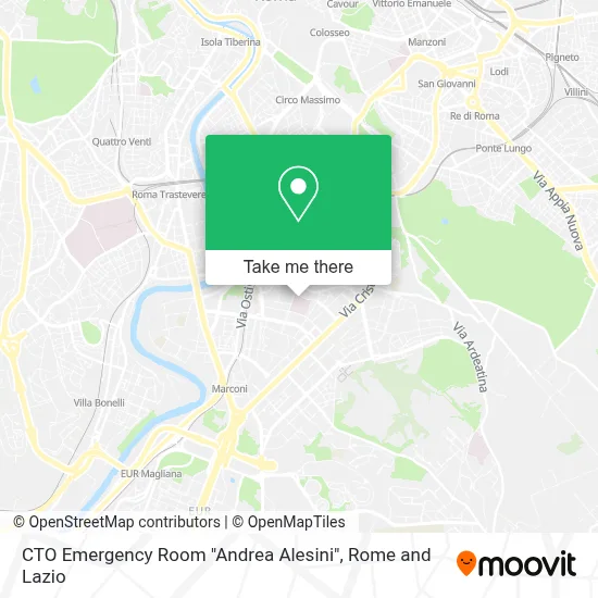 CTO Emergency Room "Andrea Alesini" map