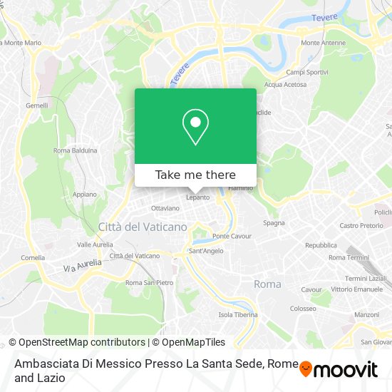 Ambasciata Di Messico Presso La Santa Sede map