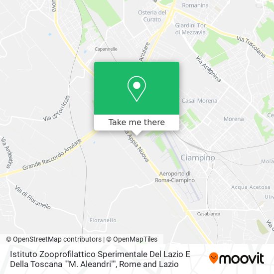 Istituto Zooprofilattico Sperimentale Del Lazio E Della Toscana ""M. Aleandri"" map