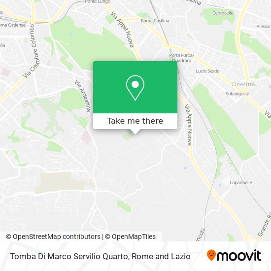 Tomba Di Marco Servilio Quarto map