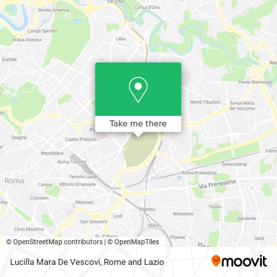 Lucilla Mara De Vescovi map