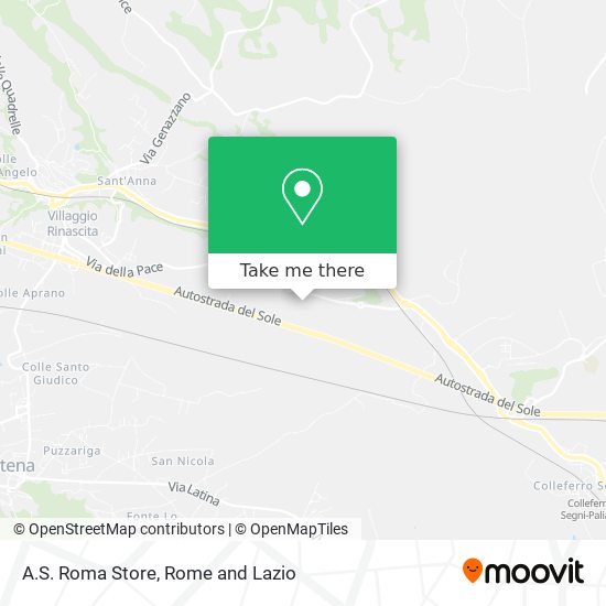 A.S. Roma Store map