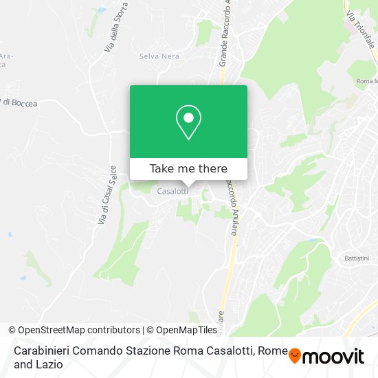 Carabinieri Comando Stazione Roma Casalotti map