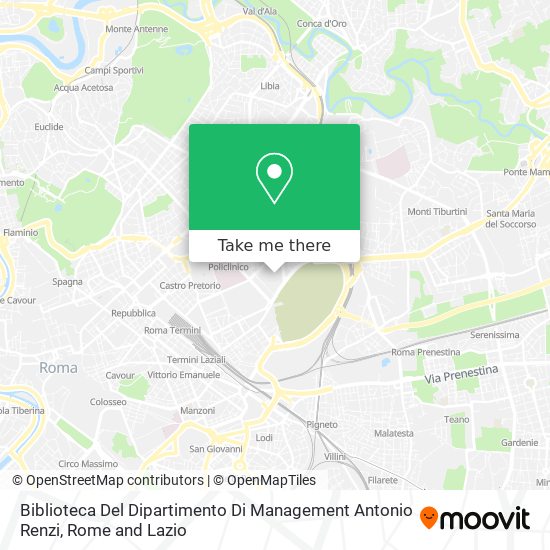 Biblioteca Del Dipartimento Di Management Antonio Renzi map