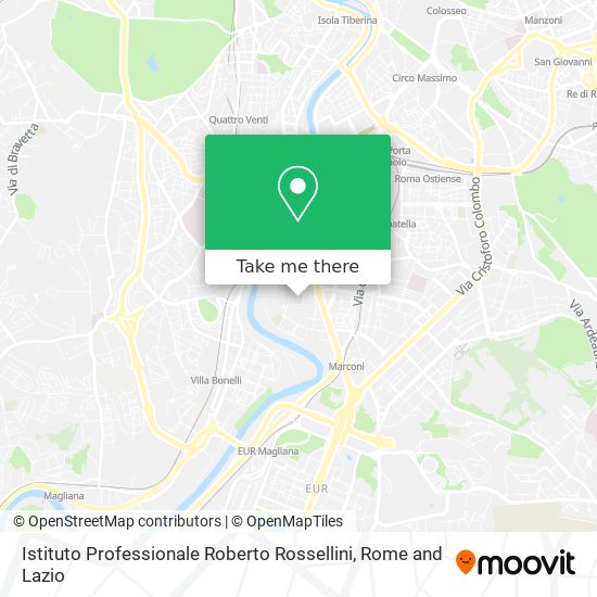 Istituto Professionale Roberto Rossellini map
