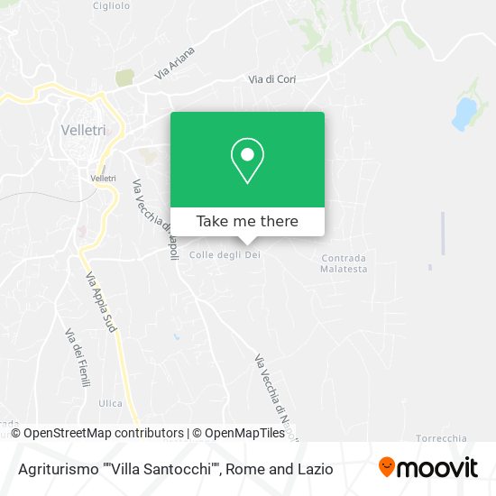 Agriturismo ""Villa Santocchi"" map