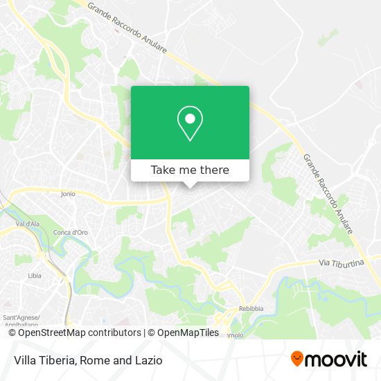 Villa Tiberia map