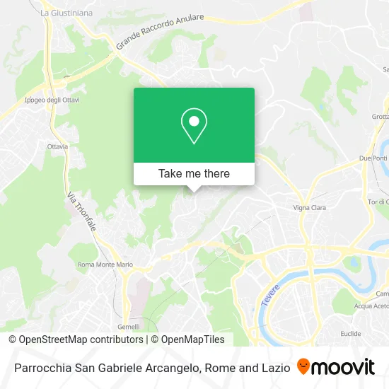 Saint Gabriel Archangel Parish map