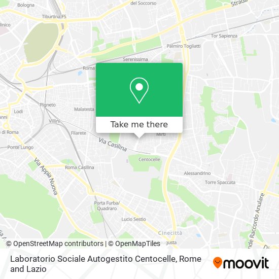 Laboratorio Sociale Autogestito Centocelle map