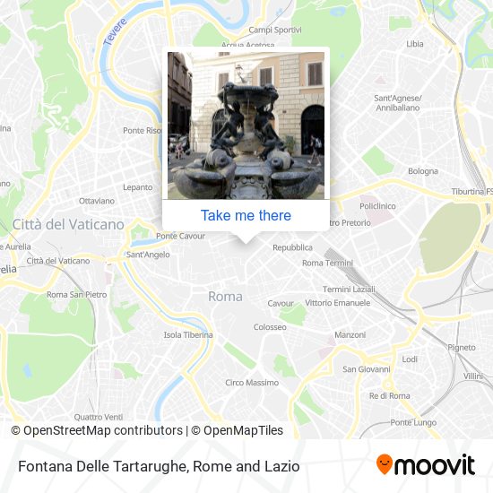 Fontana Delle Tartarughe map