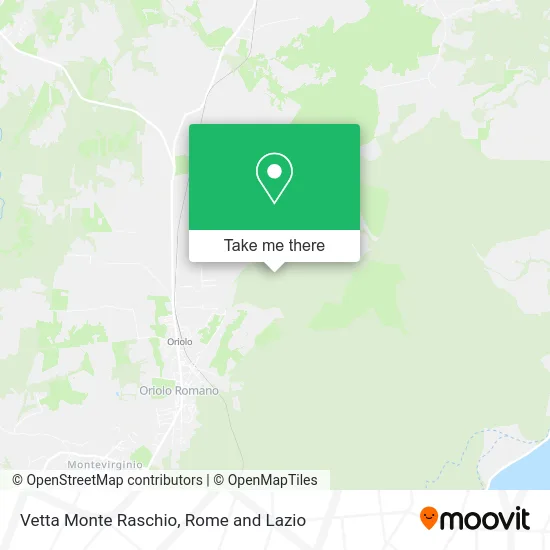 Monte Raschio Peak map