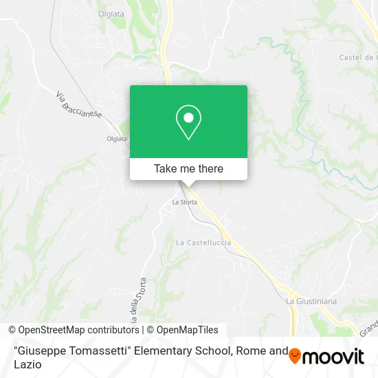 "Giuseppe Tomassetti" Elementary School map