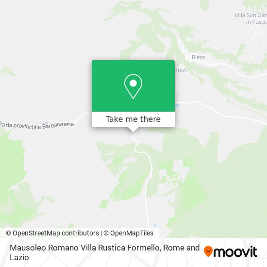 Mausoleo Romano Villa Rustica Formello map