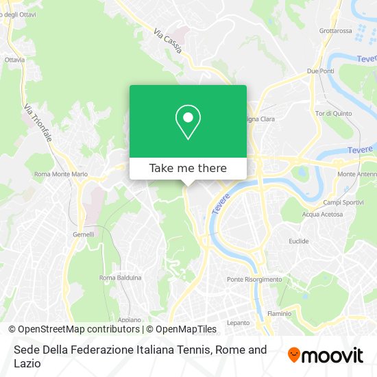 Sede Della Federazione Italiana Tennis map
