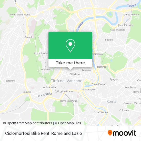 Ciclomorfosi Bike Rent map