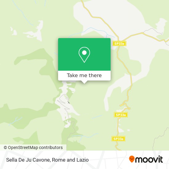 Sella De Ju Cavone map