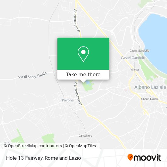 Hole 13 Fairway map