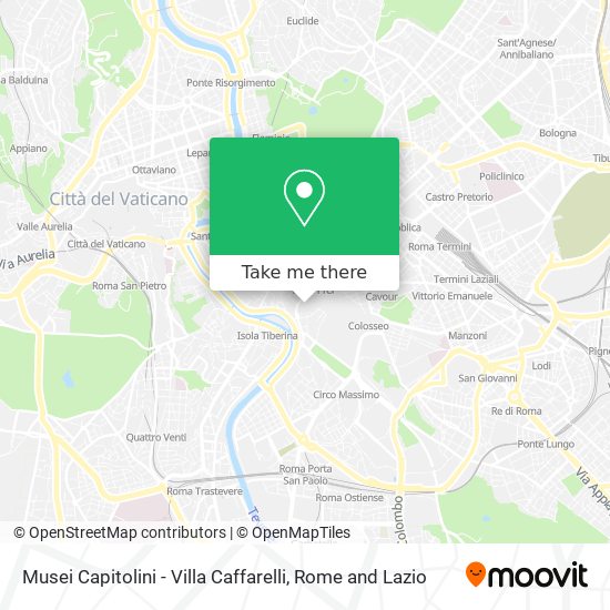 Musei Capitolini - Villa Caffarelli map
