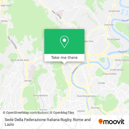 Sede Della Federazione Italiana Rugby map