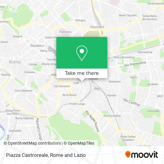 Piazza Castroreale map