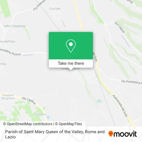 Parish of Saint Mary Queen of the Valley map