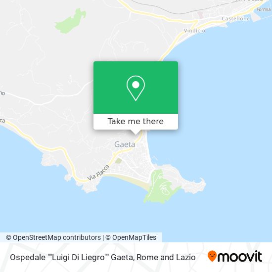 Ospedale ""Luigi Di Liegro"" Gaeta map