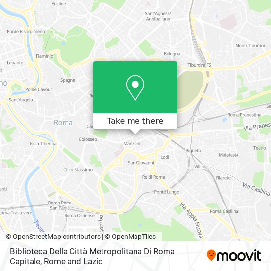 Biblioteca Della Città Metropolitana Di Roma Capitale map