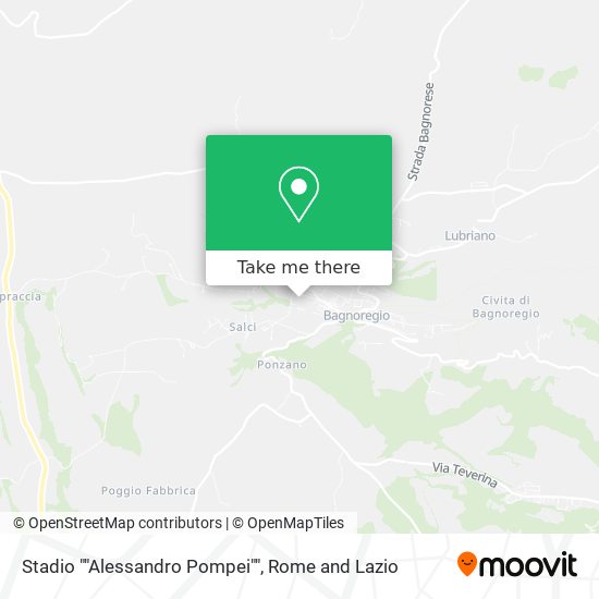 Stadio ""Alessandro Pompei"" map