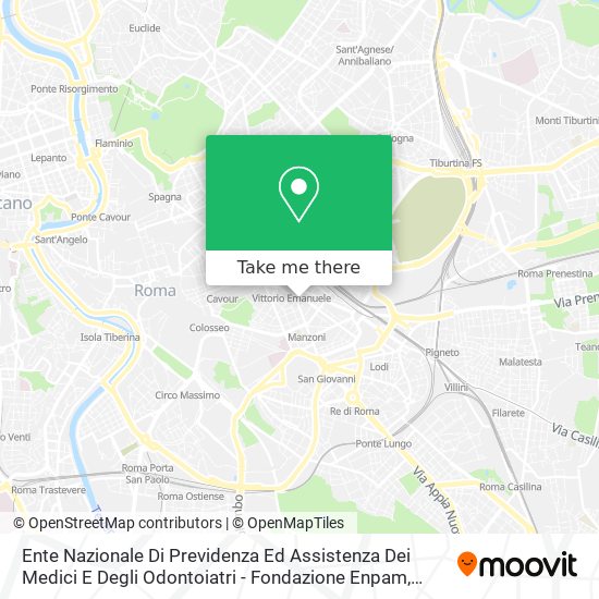 Ente Nazionale Di Previdenza Ed Assistenza Dei Medici E Degli Odontoiatri - Fondazione Enpam map