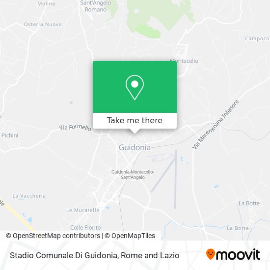 Stadio Comunale Di Guidonia map