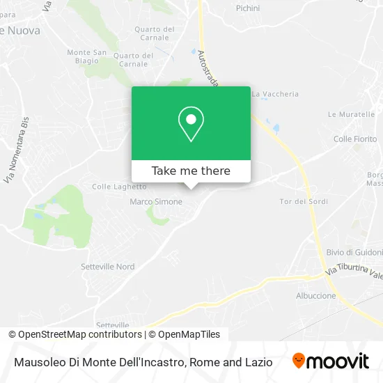 Monte Dell'Incastro Mausoleum map