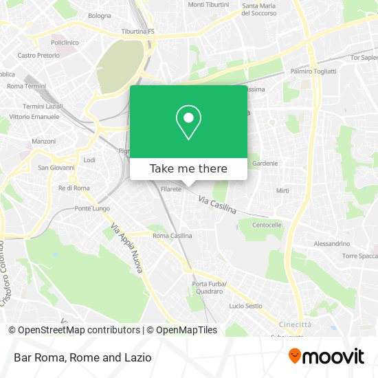 Bar Roma map