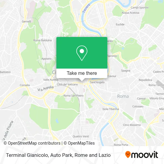 Gianicolo Terminal, Auto Park map