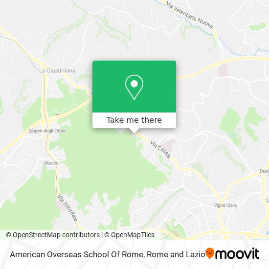 American Overseas School Of Rome map