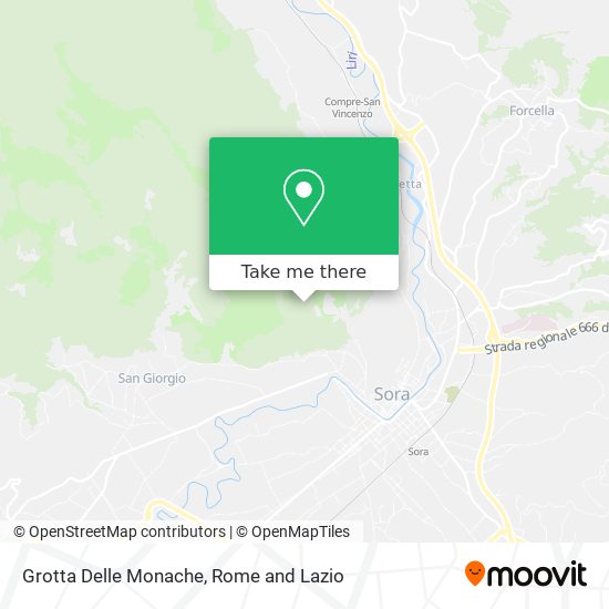 Grotta Delle Monache map