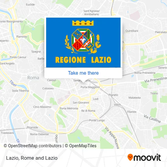 Lazio map