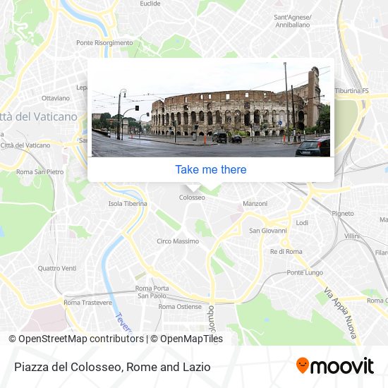 Piazza del Colosseo map