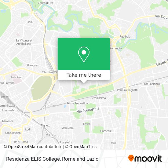 Residenza ELIS College map