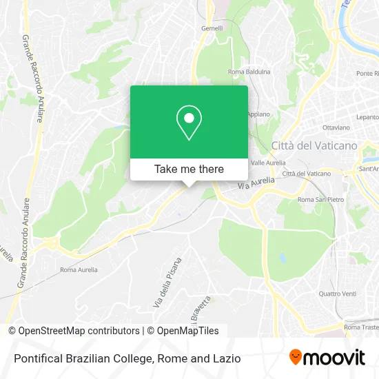 Pontifical Brazilian College map